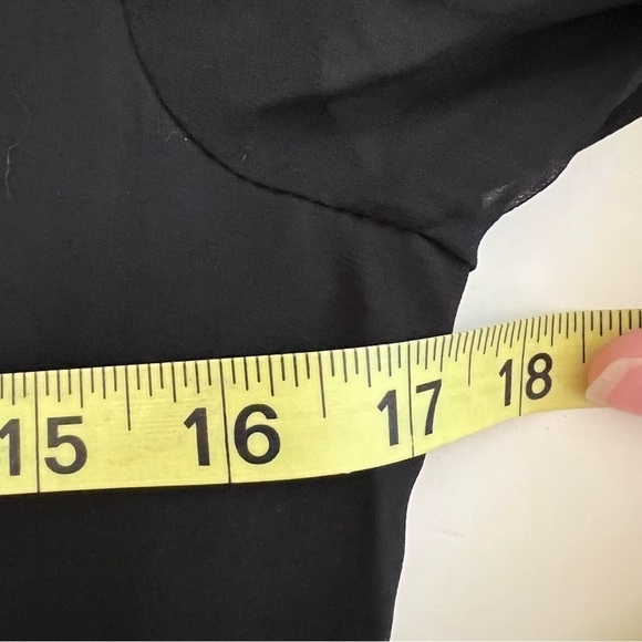 JEANNENE BOOHER Dead-stock Vintage Black Silk Georgette Dress with Sequin Vest - Picture 14 of 16